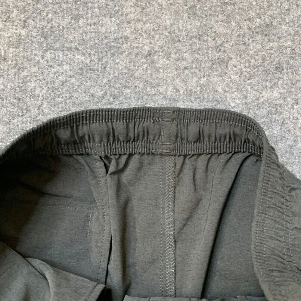 Chubbies Shorts Mens M Medium Charcoal Grey Mid Rise‎ Elastic Waist Stretch Swim